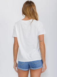 WOMEN'S SHORT SLEEVE GRAPHIC TOP