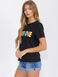 WOMEN'S SHORT SLEEVE GRAPHIC TOP