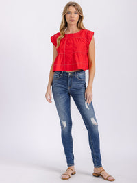 WOMEN'S SLEEVELESS TUNIC TOP