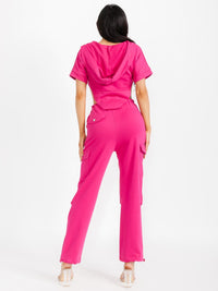 WOMEN'S SHORT SLEEVE TOP & ELASTIC WAIST PANTS 2PC. SET