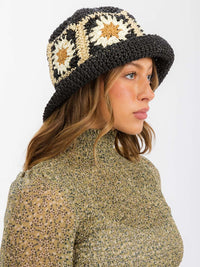 WOMEN'S FLOWER DETAILED BUCKET HATS