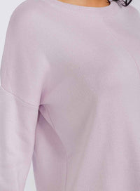 WOMEN'S LONG SLEEVE TOP & ELASTIC WAIST PANTS SOLID 2PC. SET