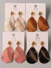 FASHION ASSORTED COLORS HANGING EARRINGS