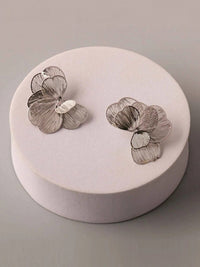 FASHION GOLD & SILVER BUTTERFLY FLOWER EARRINGS