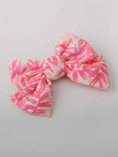 WOMEN'S ASSORTED COLORS PRINTED BOW HAIR CLIPS