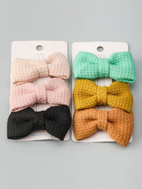 WOMEN'S ASSORTED COLORS BOWS HAIR CLIPS