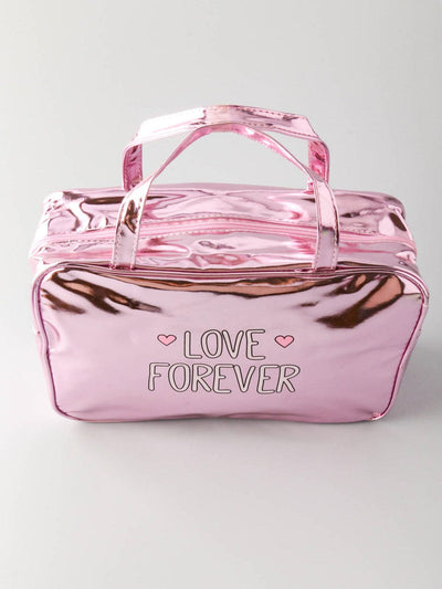 WOMEN'S COSMETIC GRAPHIC LOVE FOREVER BAG