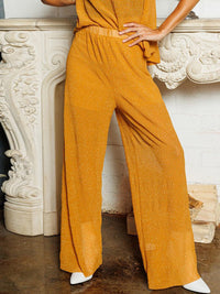 WOMEN'S SHIMMER WIDE LEG PANTS