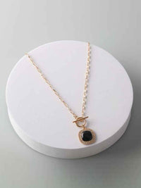 FASHION STONE PENDANT NECKLACE