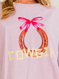 WOMEN'S SHORT SLEEVE COWGIRL GRAPHIC TOP