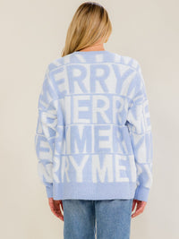 WOMEN'S LONG SLEEVE MERRY FUZZY SWEATER