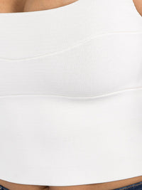 WOMEN'S SLEEVELESS SQUARE NECK BANDAGE TANK TOP
