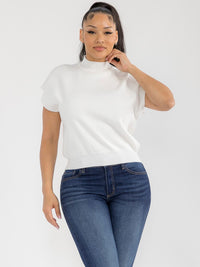 WOMEN'S SHORT SLEEVE SOLID TOP