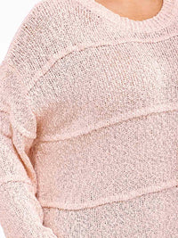 PLUS SIZE LONG SLEEVE KNIT PULLOVER SWEATER