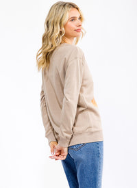 WOMEN'S LONG SLEEVE GRAPHIC PULLOVER SWEATER