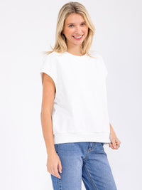WOMEN'S SHORT SLEEVE SOLID BASIC TOP
