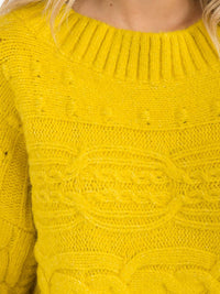 WOMEN'S LONG SLEEVE DETAILED PULLOVER SWEATER
