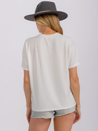 WOMEN'S SHORT SLEEVE SOLID TOP