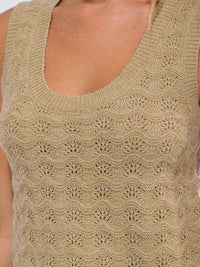WOMEN'S SLEEVELESS CROCHET TANK TOP