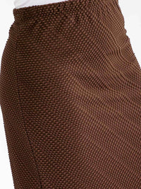 PLUS SIZE ELASTIC WAIST DETAILED MAXI SKIRT