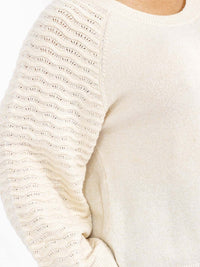 PLUS SIZE LONG DETAILED SLEEVE KNIT PULLOVER SWEATER