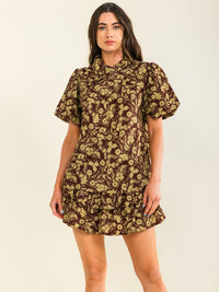 ENTRO WOMEN'S ELASTIC WAIST RUFFLE TIERED FLORAL PRINT MINI SKORTS