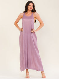BEULAH WOMEN'S SLEEVELESS OPEN BACK MAXI DRESS