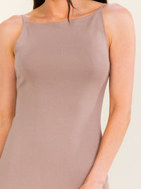 WOMEN'S SLEEVELESS OPEN BACK BODYCON MAXI DRESS