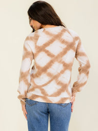ENTRO WOMEN'S LONG SLEEVE TIE DYE TOP