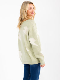 WOMEN'S LONG SLEEVE OVERSIZED PULLOVER SWEATER