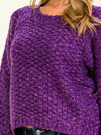 WOMEN'S LONG SLEEVE KNIT PULLOVER SWEATER