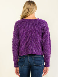 WOMEN'S LONG SLEEVE KNIT PULLOVER SWEATER