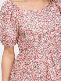WOMEN'S SHORT SLEEVE BUTTON UP POCKETS FLORAL MAXI DRESS