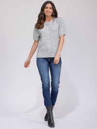WOMEN'S SHORT SLEEVE BUTTON UP MULTI BLOUSE