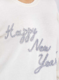 PLUS SIZE LONG SLEEVE GRAPHIC HOLIDAY PULLOVER SWEATER