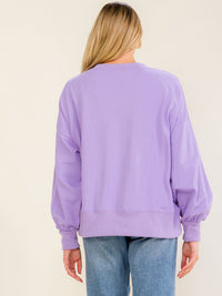 WOMEN'S LONG SLEEVE GRAPHIC PULLOVER SWEATER