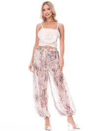 WOMEN'S SLEEVELESS FLOWER DETAILED TANK TOP