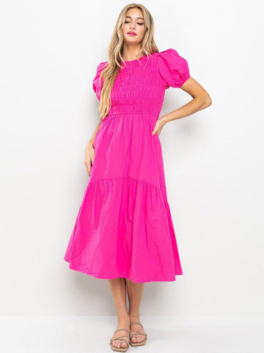 Elevated Piped Lounge Dress with Pockets main image 1