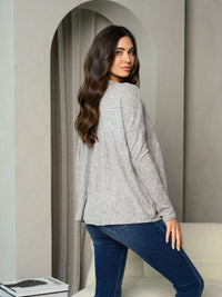 WOMEN'S LONG SLEEVE BABY DOLL TUNIC TOP