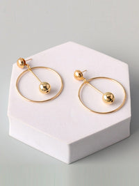 WOMEN'S GOLD & SILVER HOOPS EARRINGS