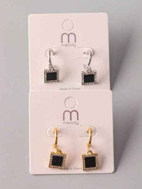 FASHION GOLD SILVER HANGING EARRINGS