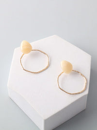 FASHION ASSORTED COLORS HOOPS EARRINGS