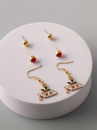 FASHION ASSORTED HOLIDAY 3PCS. SET EARRINGS