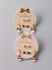 FASHION ASSORTED HOLIDAY 3PCS. SET EARRINGS