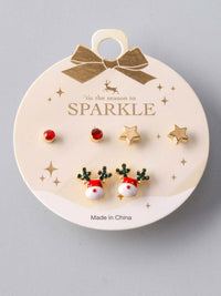 FASHION ASSORTED CHIRSTMAS EARRINGS SETS