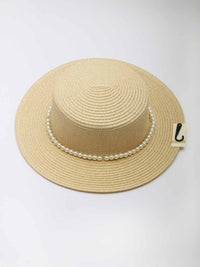 WOMEN'S PEARL DETAILED SUN HATS