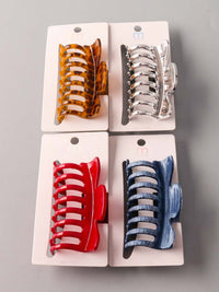 FASHION ASSORTED COLORS CLAW HAIR CLIPS