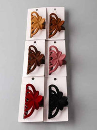 FASHION ASSORTED COLORS FLOWER HAIR CLAW CLIPS