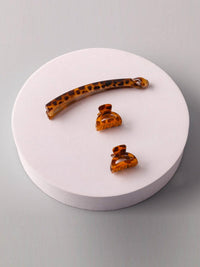 FASHION ANIMAL PRINT HAIR CLIPS