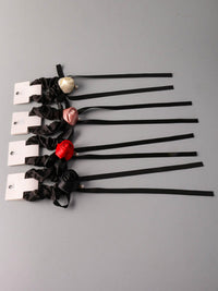 FASHION ASSORTED COLORS ROSES SCRUNCHIES